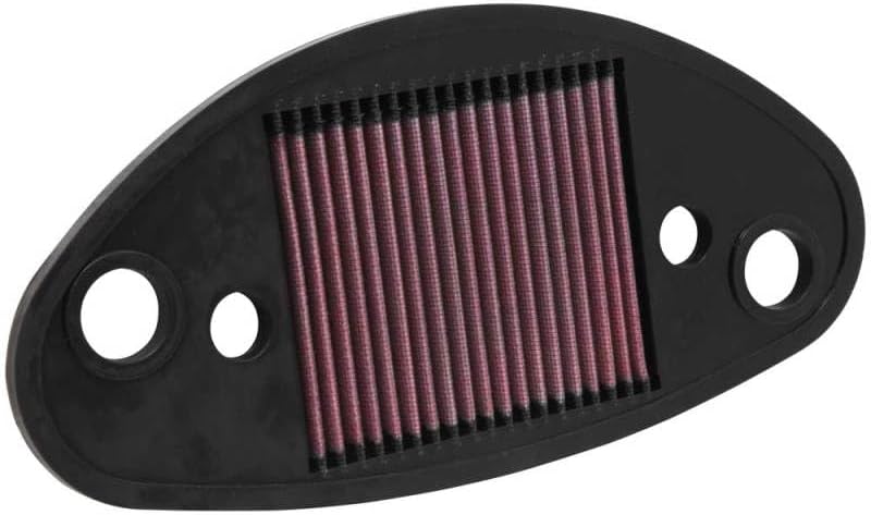 K&N SU-8001 Motorrad K&N Tausch-Luftfilter, Rot