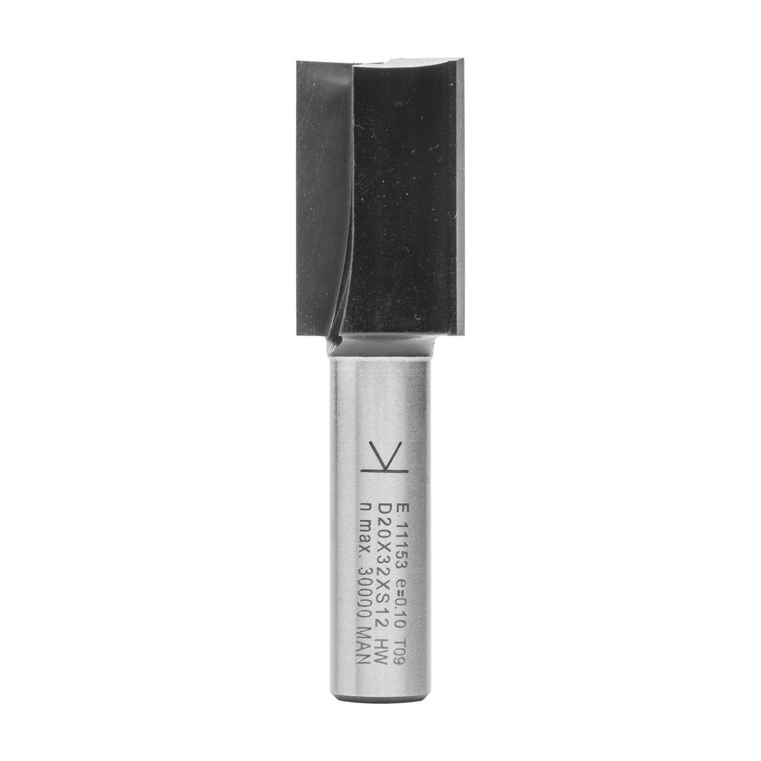 ENT 11153 Nutfräser HW, Schaft (S) 12 mm, Durchmesser (D) 20 mm, NL 32 mm, SL 40 mm, GL 72 mm, mit H