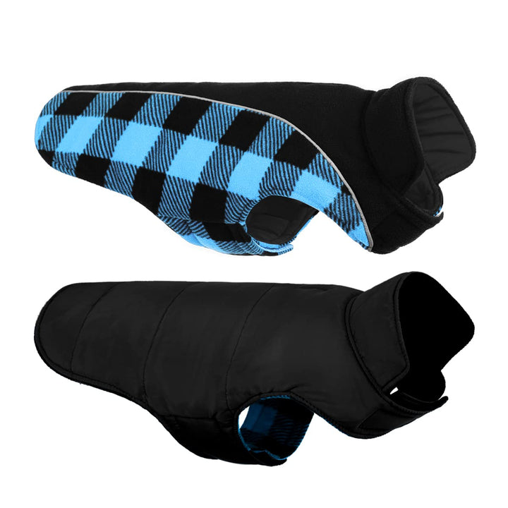 CITÉTOILE Warme Hundemantel Winter, Hundemantel mit Bauchschutz, Wintermantel für Hunde mit Reflekti