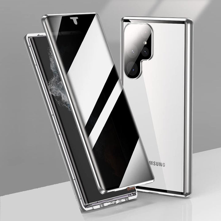 CeeEee Anti-Spy Case für Samsung S22 Ultra Hülle 5G Ultra Dünn Magnetische Cover mit Dual Gehärtetem