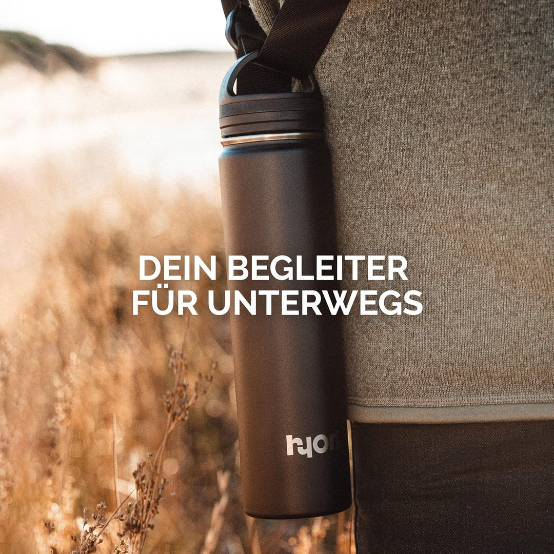 HYOH Traveller vakuum isolierte Trinkflasche, hält Getränke kalt und warm, spülmaschinengeeignet, 10