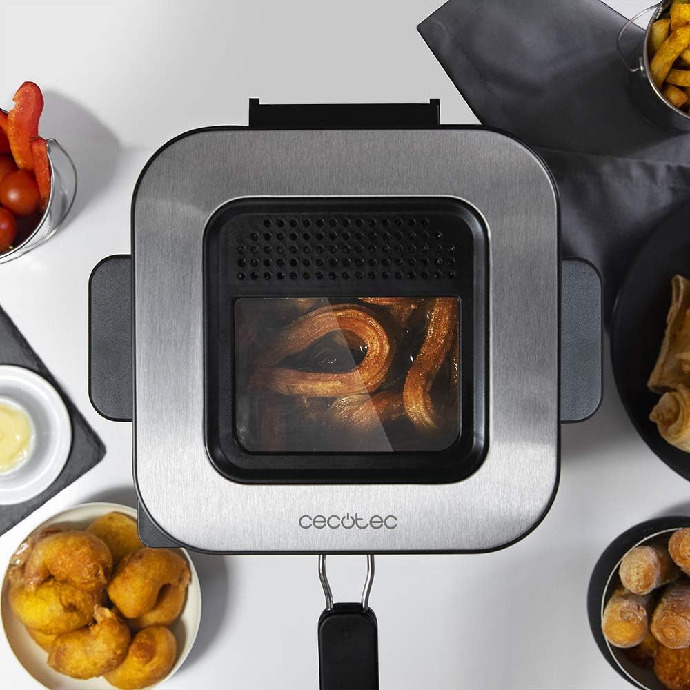 Cecotec CleanFry Infinity 1500 Fritteuse. 1,5 L Fassungsvermögen, Temperatur bis zu 190 ºC, 30 Min.