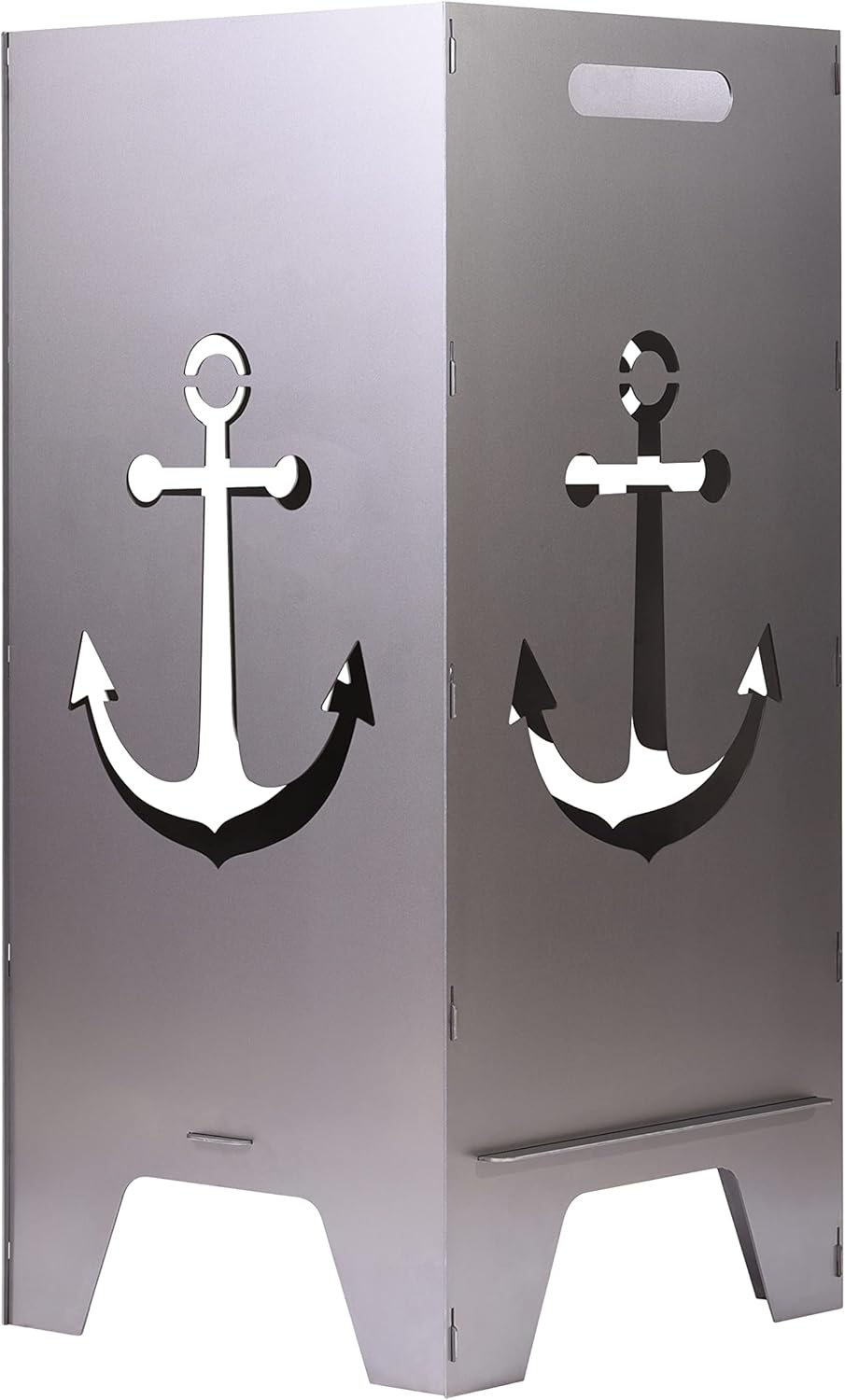 Feuertonne Mit Maritim Motiv | Stabiles Stecksystem Mit Tragegriffen | Besonders Robust & Aus Hochwe