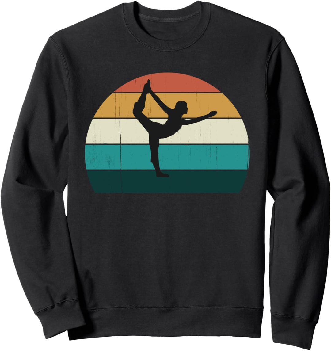 Yoga-Pose: Vintage Mind Meditation Body Workout Geschenk Sweatshirt