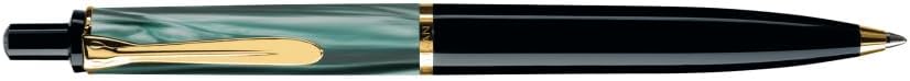 Pelikan Kugelschreiber Classic 200, Grün-Marmoriert, hochwertiger Druckkugelschreiber im Geschenk-Et