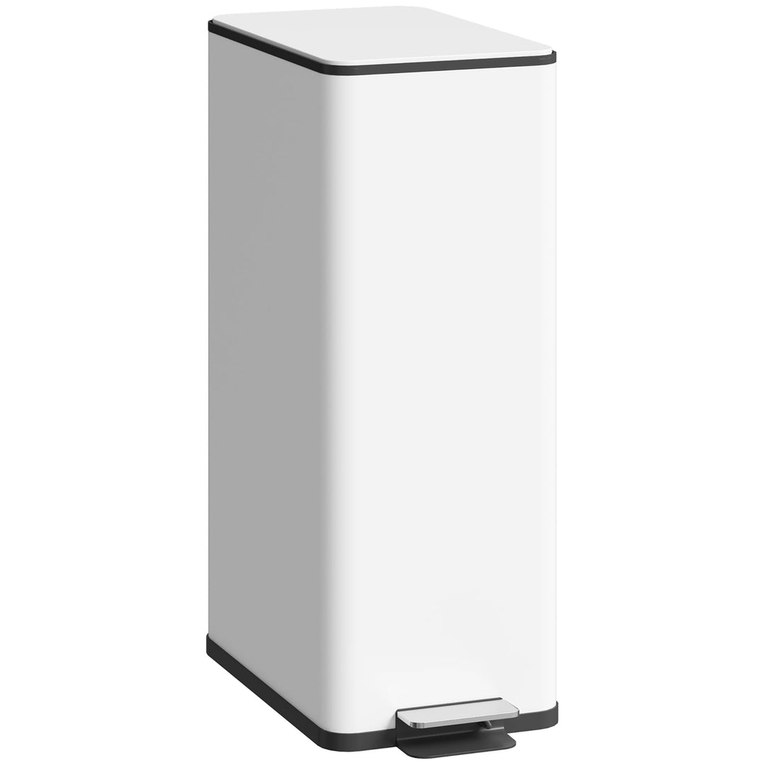 HOMCOM Mülleimer 20 L Treteimer mit Softclose-Deckel und Pedal Abfalleimerinkl. Inneneimer Abfallsam