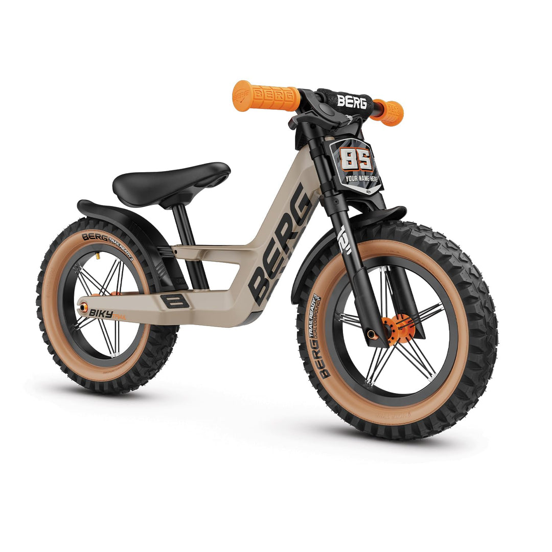 BERG Biky Cross Laufrad | ab 2 Jahren | 12 Zoll | Kinder Laufrad mit Handbremse | Luftreifen | Höhen