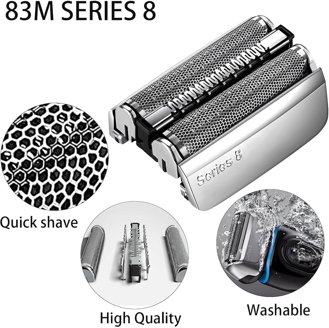 83M Kompatibel Mit Braun Series 8 Scherkopf,Elektrorasierer für Herren,83M Ersatzklingen Folienkopf