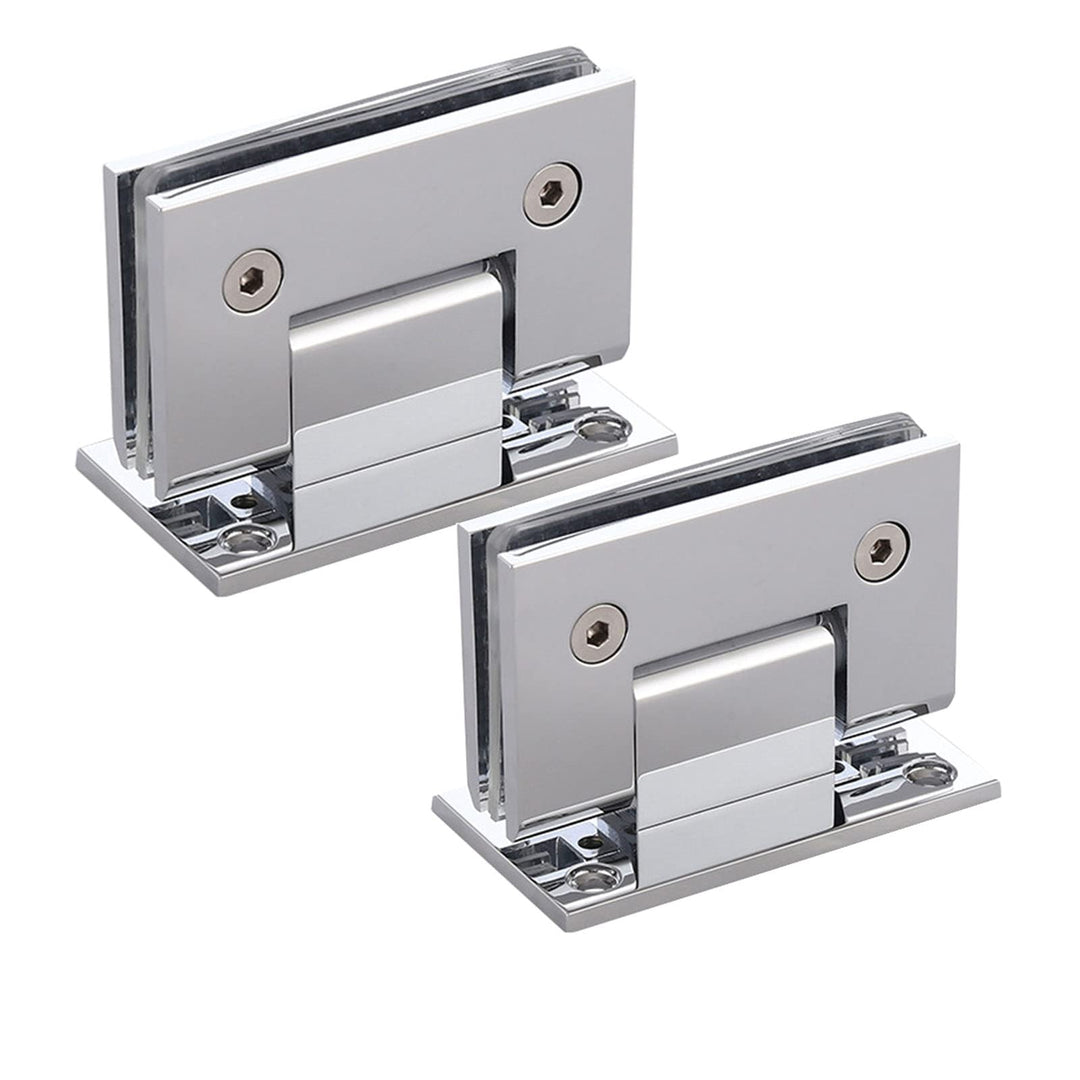 WANLIAN 2pcs Heavy Duty 90 Grad Glastür Schrank Vitrine Schrank Klemme Glas Duschtüren Scharnier Ers