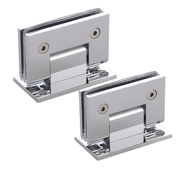 WANLIAN 2pcs Heavy Duty 90 Grad Glastür Schrank Vitrine Schrank Klemme Glas Duschtüren Scharnier Ers