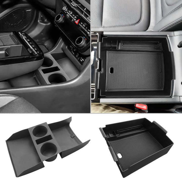 CDEFG [2 Stück] Kompatibel mit Hyundai Tucson NX4 2025 2026 Facelift Mittelkonsole Organizer + Armle