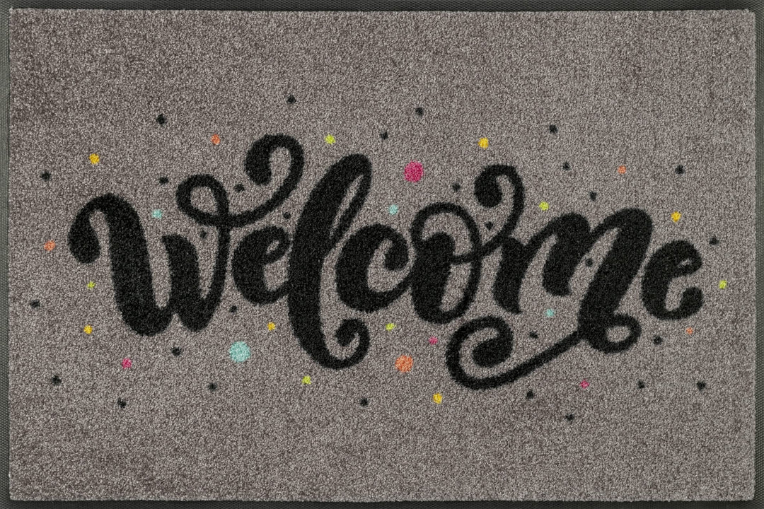 wash+dry Fussmatte, Welcome Confetti 50x75cm, innen und aussen, waschbar 50x75cm Welcome Confetti Gr