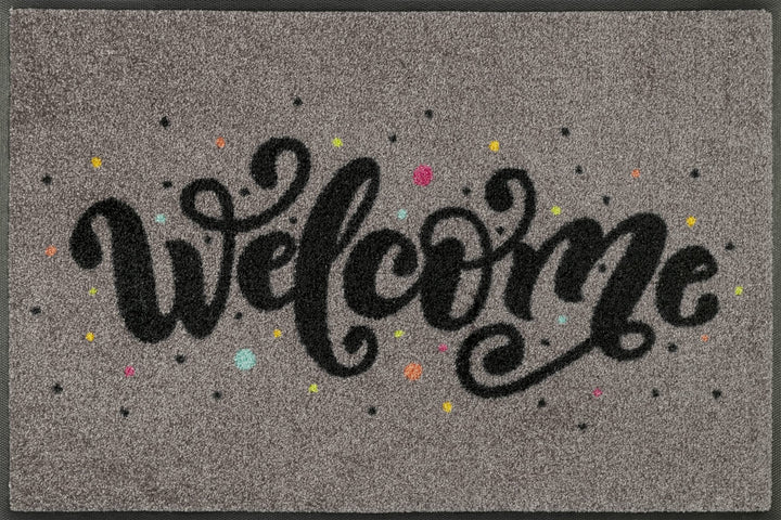 wash+dry Fussmatte, Welcome Confetti 50x75cm, innen und aussen, waschbar 50x75cm Welcome Confetti Gr