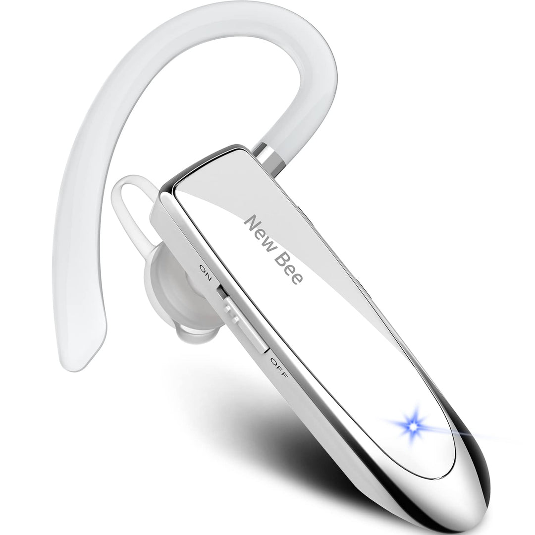 New Bee Bluetooth Headset Wireless Freisprech Telefon | Bluetooth-Headset mit Mikrofon für iPhone Sa