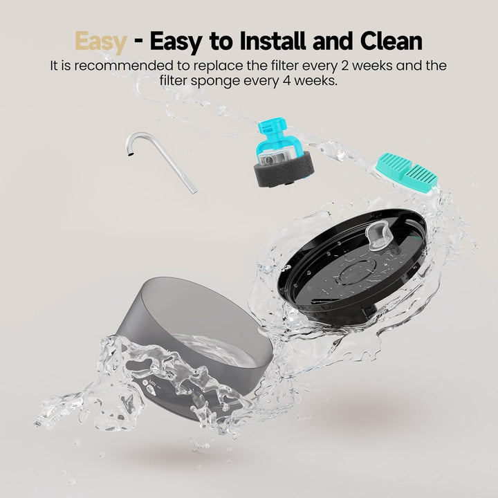 BMDSAE Katzenbrunnen: Trinkbrunnen für Katze Haustierbrunnen Hund Wasserspender Aktivkohlefilter Kat