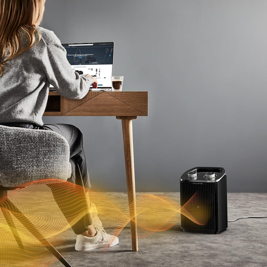 Rowenta Instant Comfort Compact 2000 Heizlüfter, 2 Leistungsstufen, kompakte Abmessungen, Thermostat