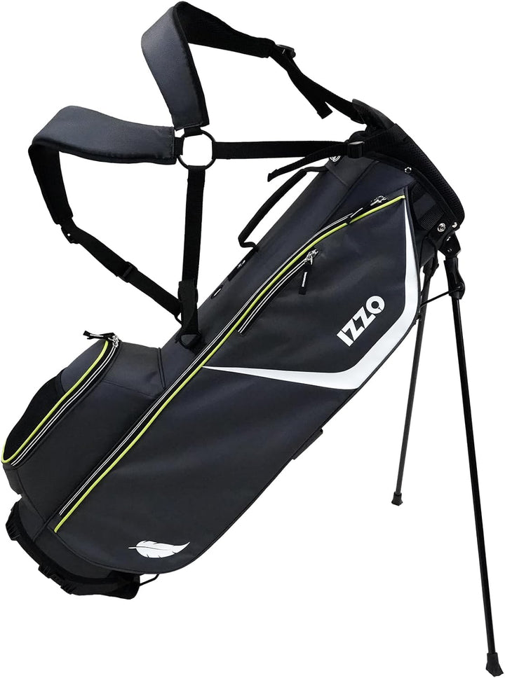 Izzo Ultra Lite Standtasche Schwarz, Schwarz
