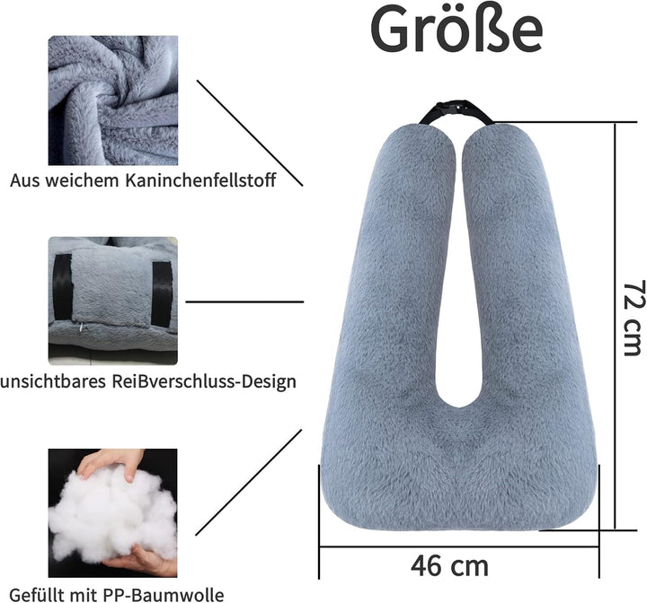 FHSGGP Reisekissen Kind Nackenkissen Autoschlafkissen für Lange Reisen U-Form Auto Sicherheitsgurt K