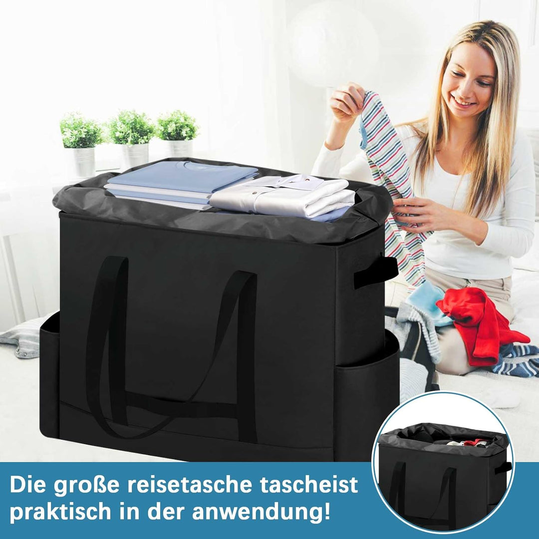 Extra Grosse Reisetasche, Erweiterbare Wasserdicht Reisetasche, Heavy Duty Tragetasche mit verstärkt