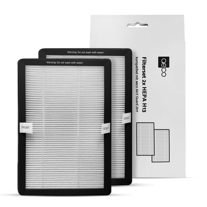 aeco H13 HEPA Filter für aeco AirX Guard 2-in-1 Turmventilator, für Midea MFP-120i (BL) 2 in 1 Turmv