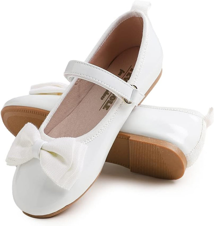 Feversole Bailarinas Niña de Vestir - Zapatos Cómodos para Ceremonias - Ballet Flats 29 EU Fliege We