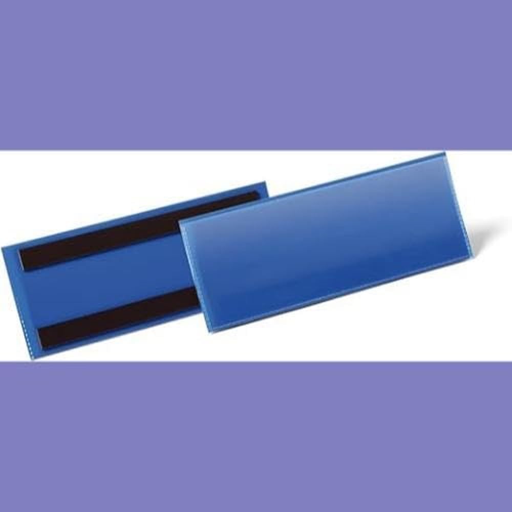 Durable Magnetische Etikettentasche, für Etiketten 1/2 A5 quer (210 x 74 mm), Packung à 50 Stück, du
