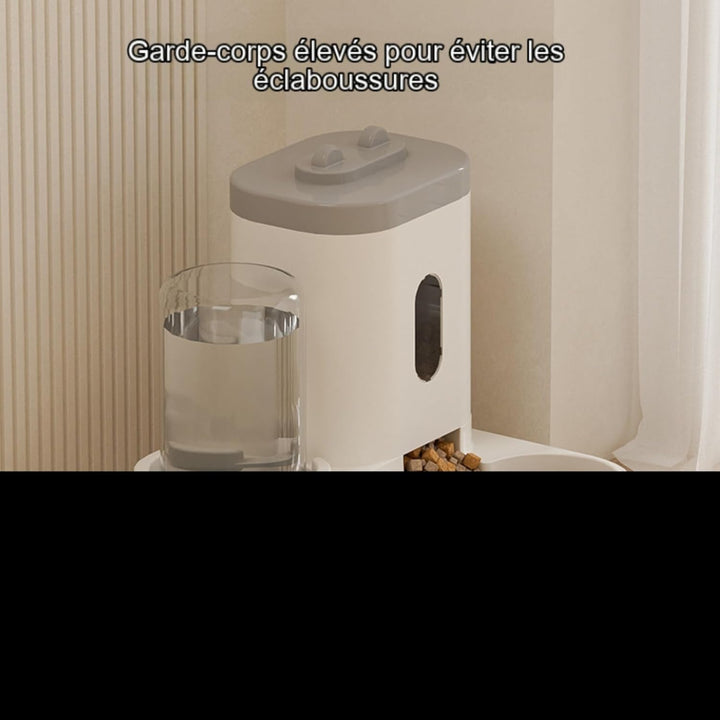 YIYILU Futterspender für Katzen/Lebensmittel, 2-in-1, automatischer Futter- und Wasserspender für kl