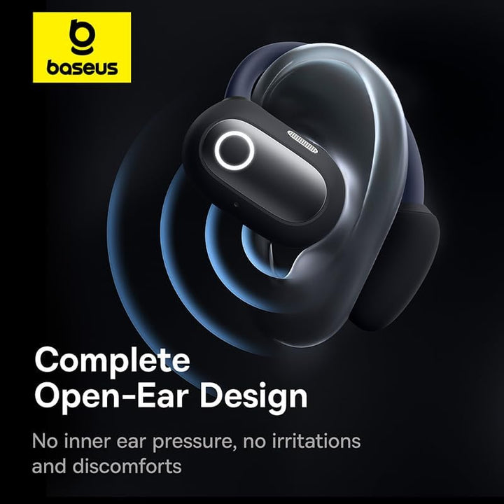 Baseus Eli Sport 1 Open-Ear TWS Auriculares Inalámbricos Abiertos Con Escuche de Carga Negros