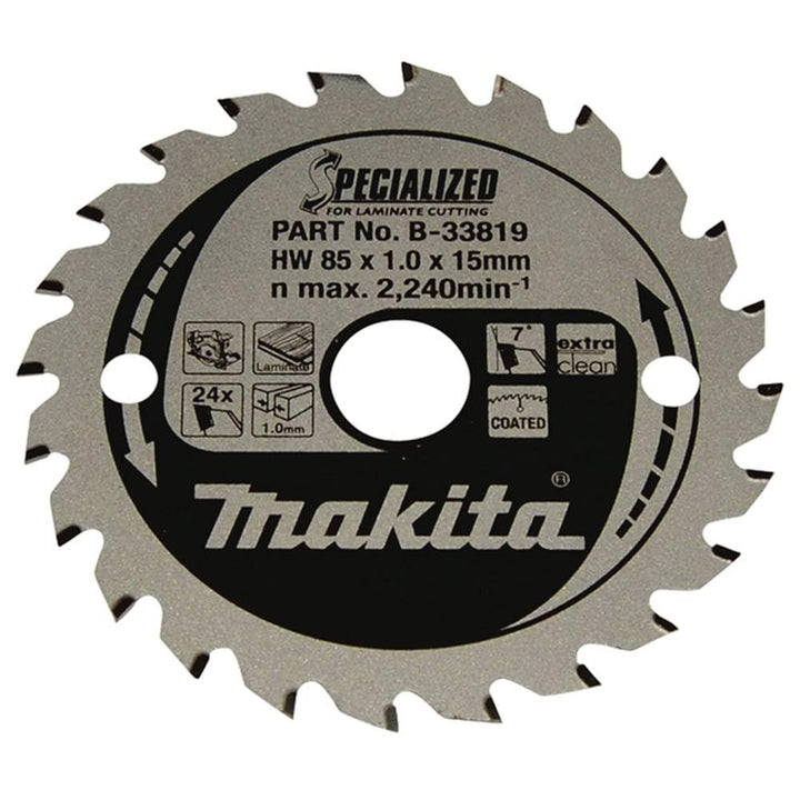Makita Specialized Saegeblatt 85 x 15 x 24 Z, B-33819, 85 x 15mm, 85 x 15mm