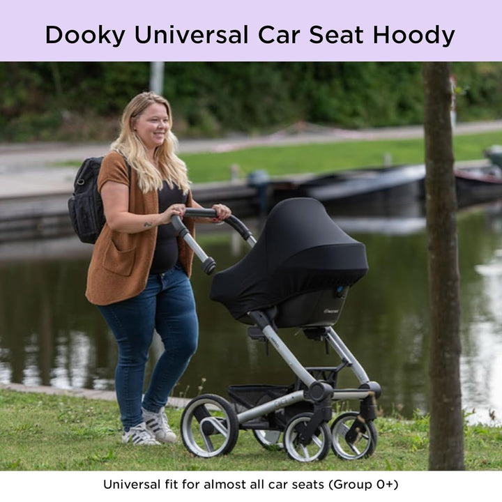 Original Dooky Hoody Sonnenschutz für Babyschalen der Altersgruppe 0+ inkl. UV-Schutz 40+ Universal