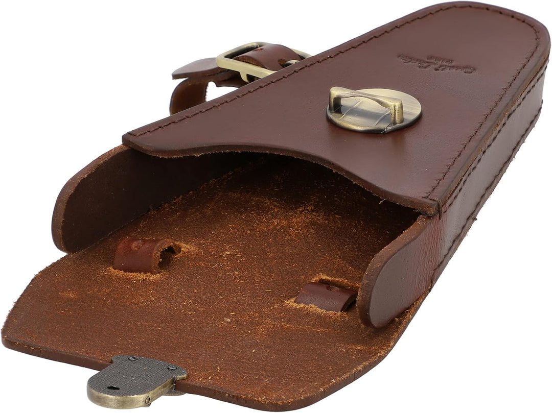 Gusti Rahmentasche Leder - Stephen R. Fahrradtasche für Werkzeug Ledertasche Vintage Braun Leder