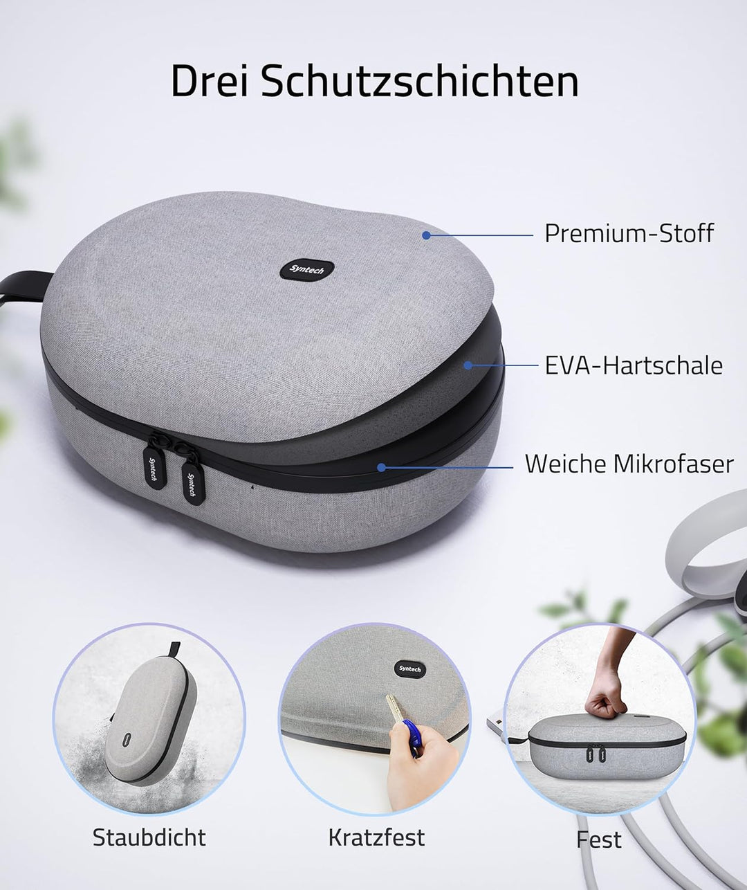 Syntech Tragetasche Kompatibel mit Oculus Quest 3, Quest2 Zubehör VR Headset mit Touch Controllern u