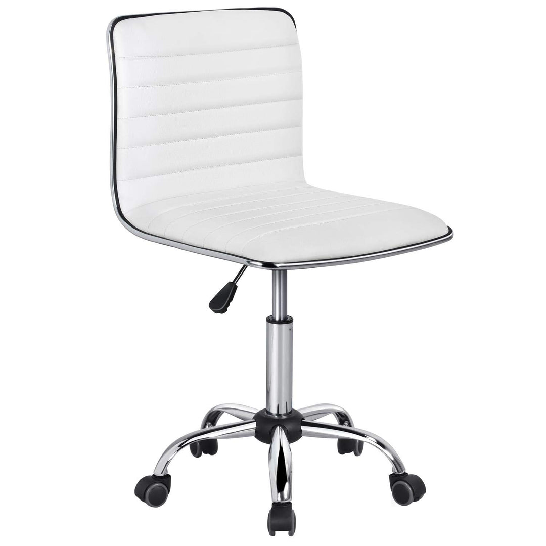 Yaheetech Bürostuhl, ergonomischer schreibtischstuhl, Drehstuhl ohne Armlehne, Chefsessel mit Laufro