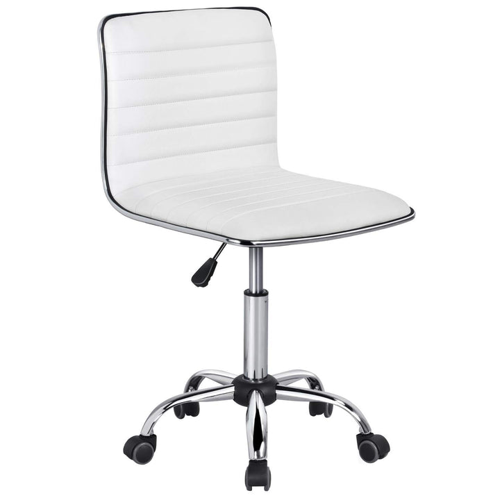 Yaheetech Bürostuhl, ergonomischer schreibtischstuhl, Drehstuhl ohne Armlehne, Chefsessel mit Laufro