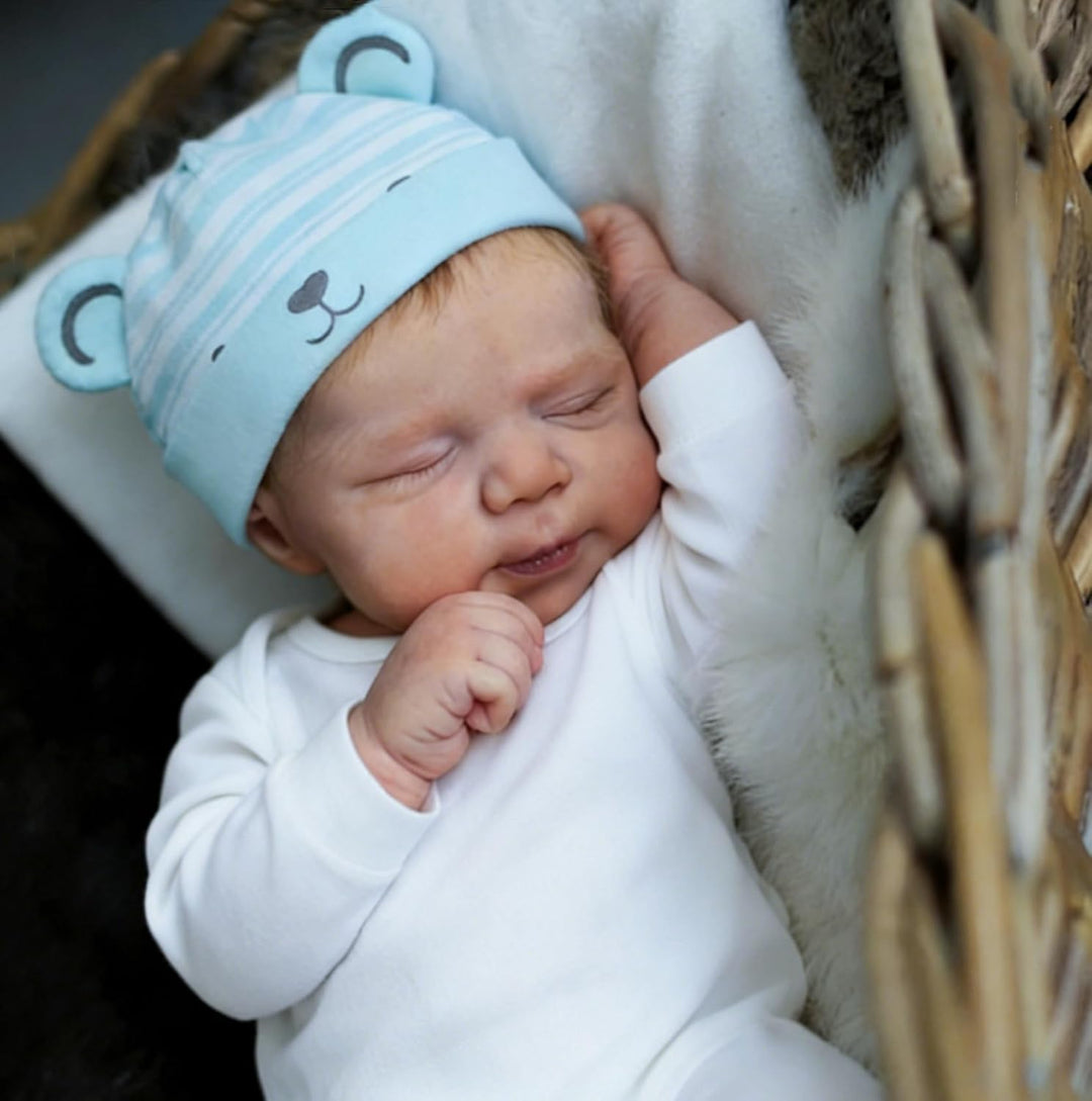 Zero pam Reborn Baby Vollsilikon Lebensecht-45CM Silikon Baby, Reborn Puppen Lebensecht, Puppe Wie E