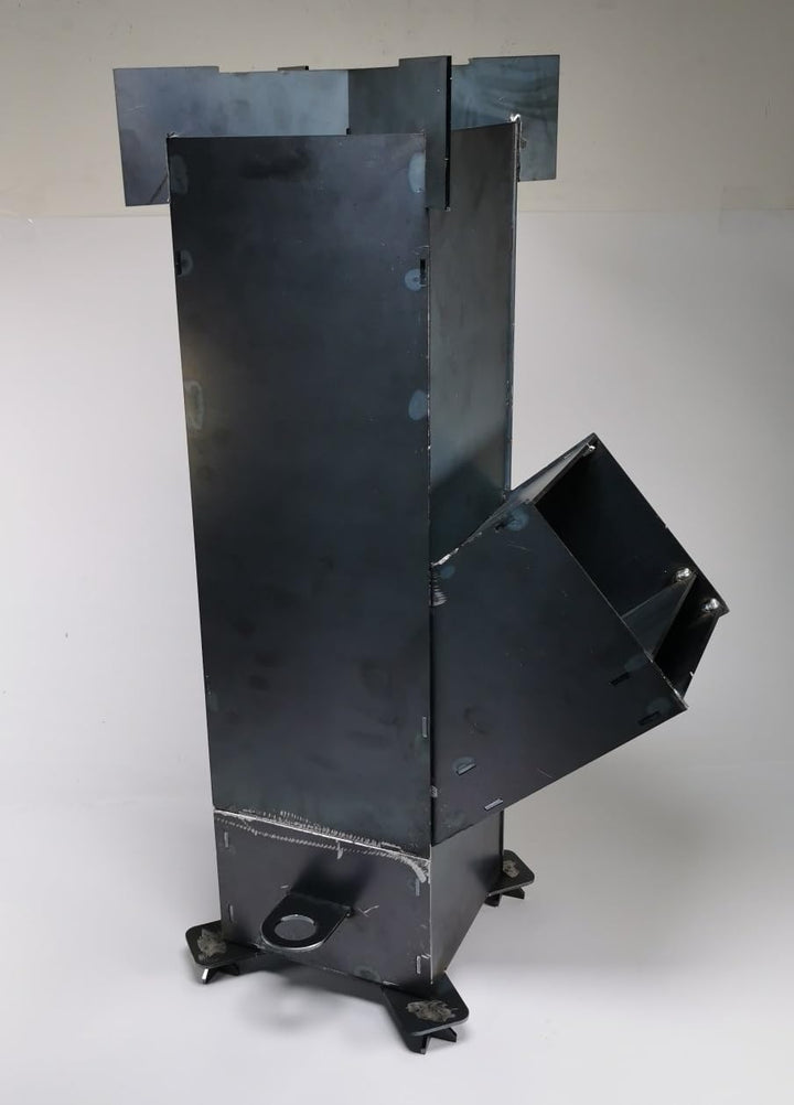 GARDINGER Raketenofen Rocket-Stove Bausatz zum Zusammenschweissen, 3mm Materialstärke Made in German
