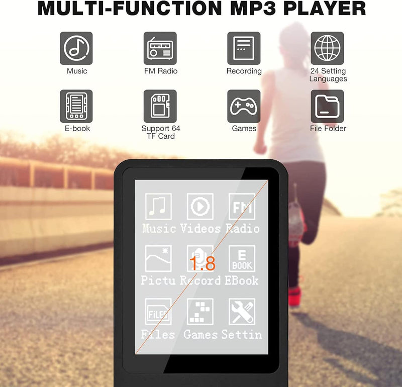 MP3-Player, MP3/MP4 digitaler Musik-Player, Lychee Upgrade, 8 GB, tragbarer HiFi-Sound, Musik-Player