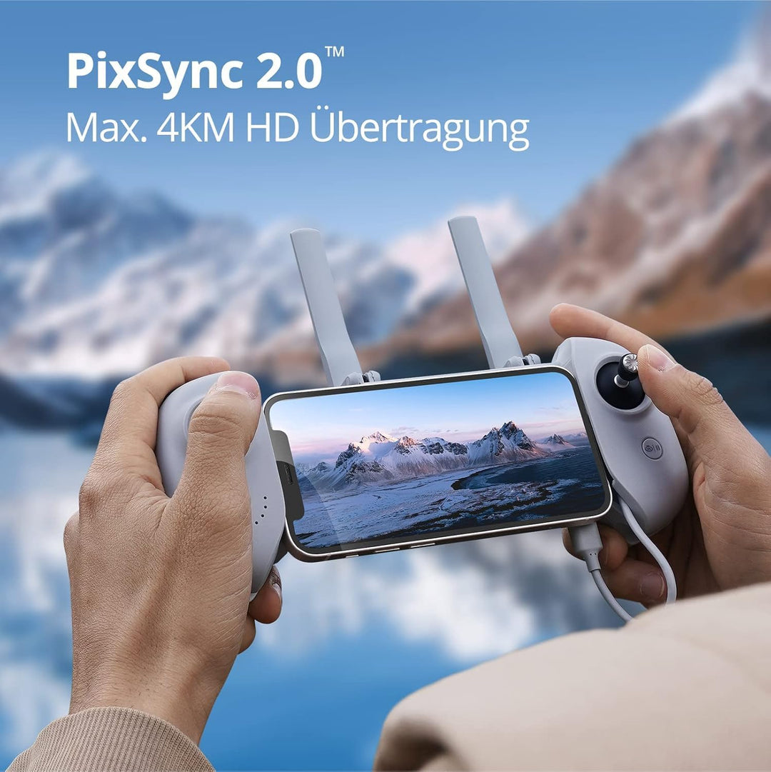 Potensic ATOM SE GPS Drohne mit 4K EIS Kamera, 2 Akkus 62 Min. Flugzeit, unter 249g, C0, 4KM FPV Übe