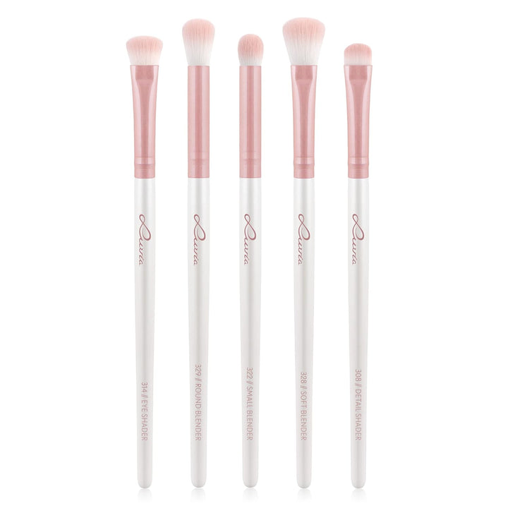 Make-up Pinselset Luvia, Prime Vegan Pro - Candy &amp; Augenpinsel-Set Luvia, Essential Eye Brush Set, 5