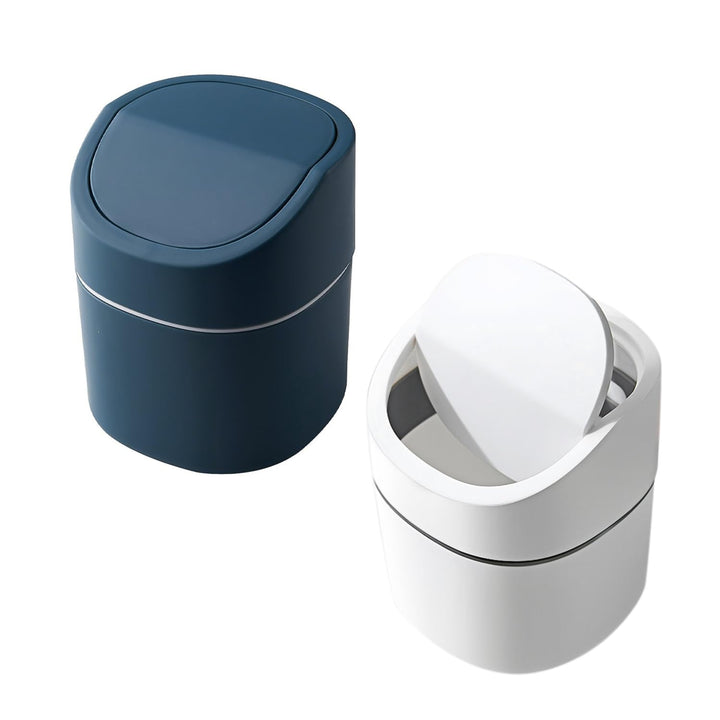 2 Stück Kleiner Mülleimer Mit Deckel, Mülleimer Mit Deckel Für Schlafzimmer, Mini-Schreibtisch-Mülle