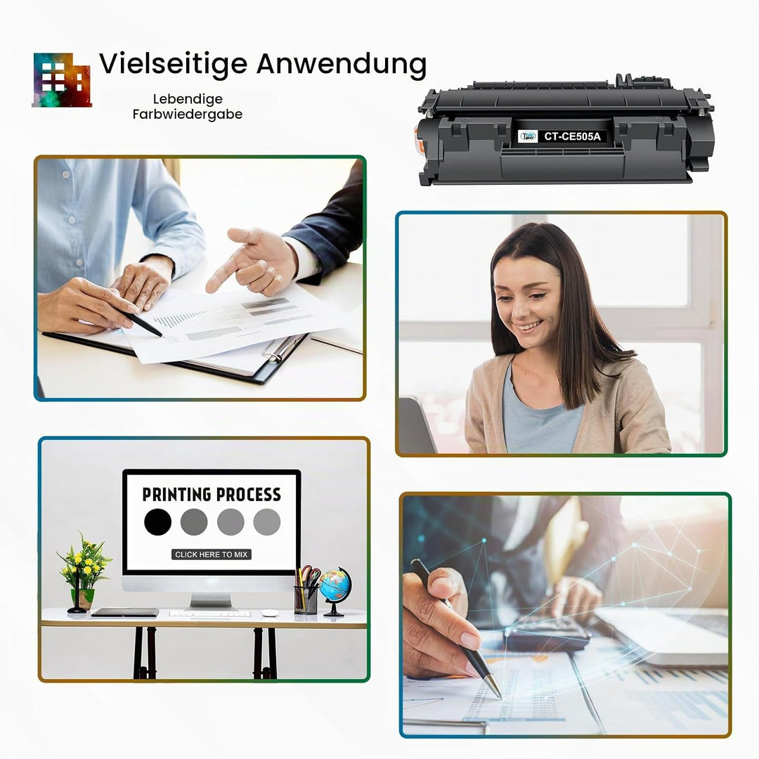 Cool Toner Kompatibel Tonerkartusche als Ersatz für HP 05A CE505A 05X CE505X LaserJet P2035 P2055DN