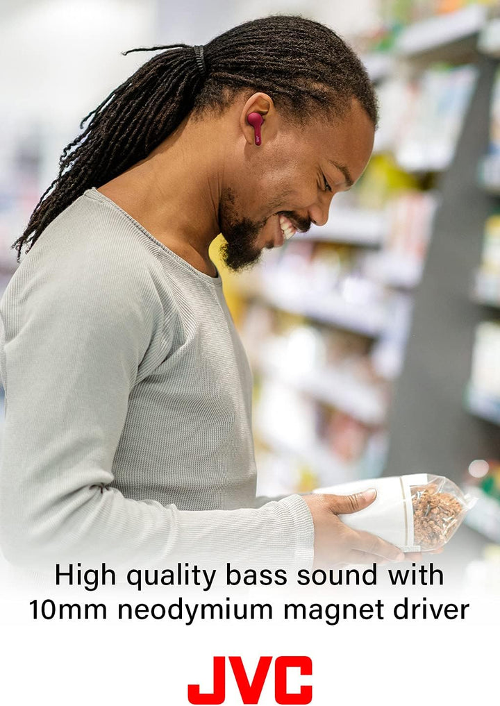 JVC Earbuds True Wireless Kopfhörer (Rot), rot