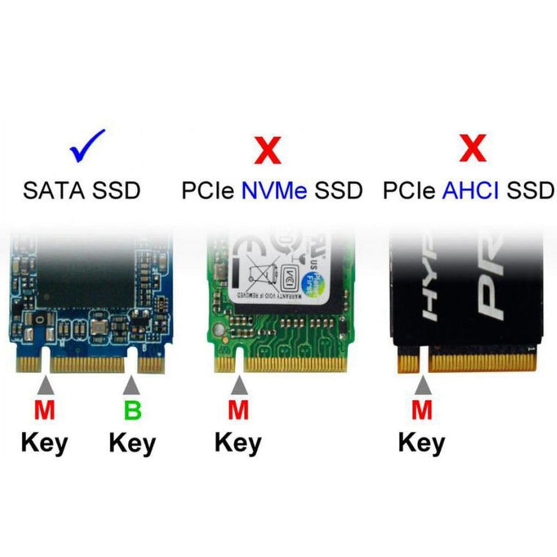 chenyang CY M.2 Msata SSD Adapter,2 in 1 Combo M.2 NGFF B-Key B/M-Key & Msata SSD to SATA 3.0 Adapte