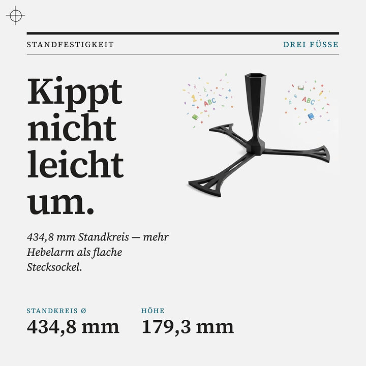 Generisch Schultütenständer + Spitzenschutz für Schultüten 70 &amp; 85 cm | Schultütenhalter &amp; Schutz fü