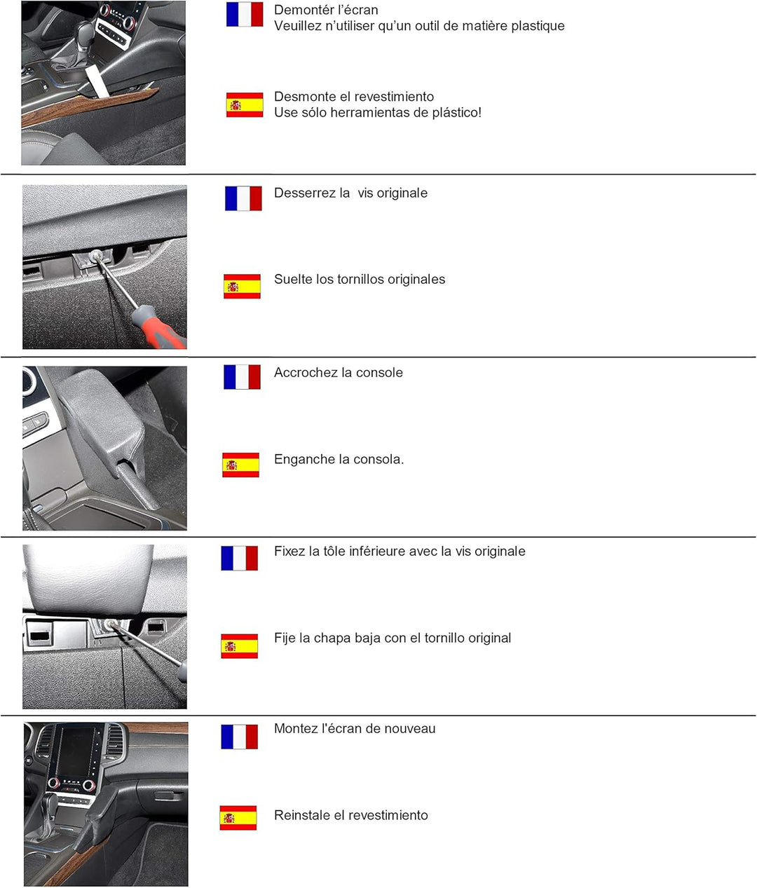 KUDA 2435 Halterung Kunstleder schwarz für Renault Talisman ab 2016, 2435