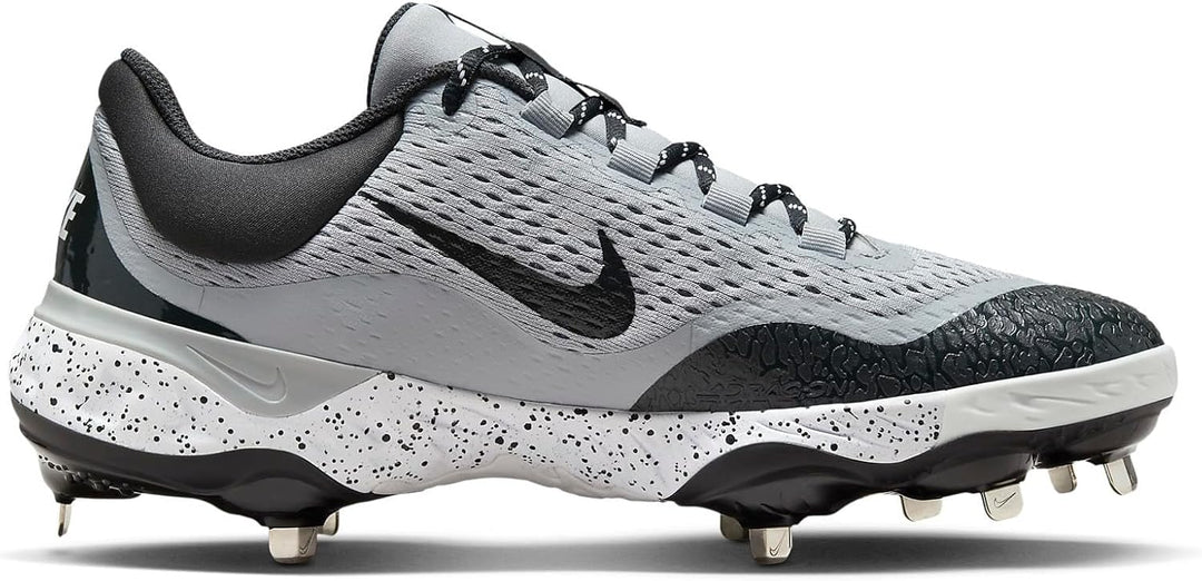Nike Alpha Huarache Elite 4 Baseball-Stollen für Herren 40.5 EU Wolf Grey White Dark Smoke Grey, 40.