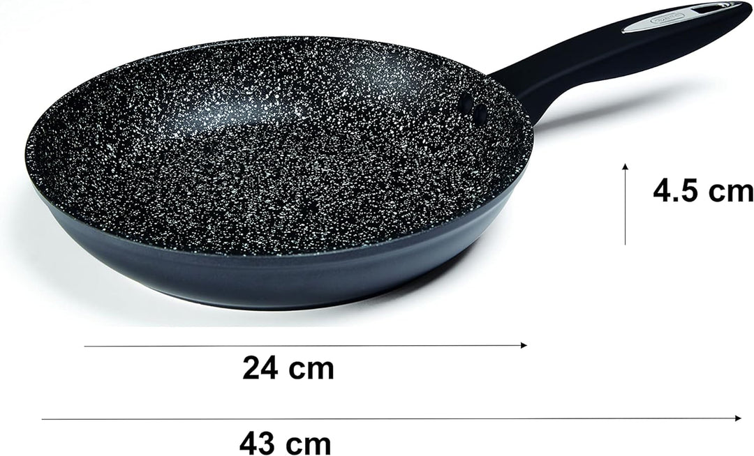 Zyliss E980064 Ultimate Bratpfanne Antihaftbeschichtung, 24cm, Geschmiedetes Aluminium, Schwarz, Gee