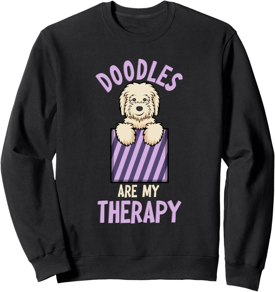 Doodles sind meine Therapie Ironic Goldendoodle Sweatshirt