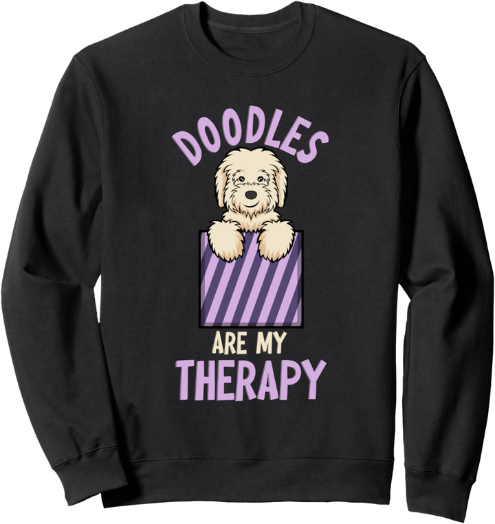 Doodles sind meine Therapie Ironic Goldendoodle Sweatshirt
