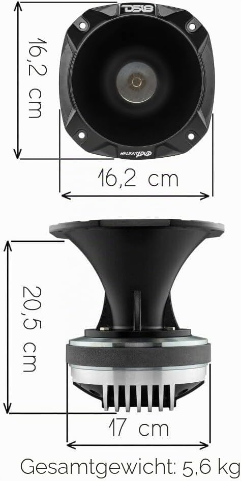 DS18 PRO-DKH2 1200 Watt 7,6 cm Kompressionstreiber mit Aluminiumhupe